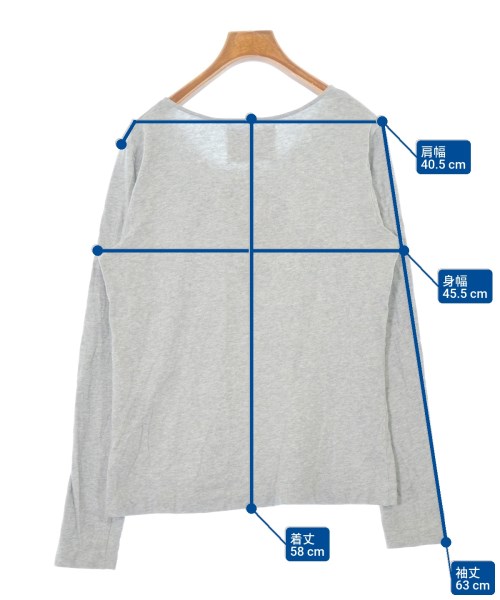 STUDIO NICHOLSON（スタジオニコルソン）Tシャツ・カットソー グレー サイズ:1(S位) レディース/2200684372051
