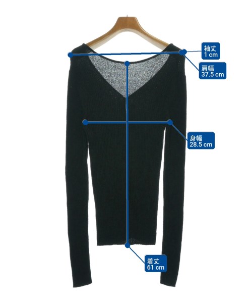 Omekashi（オメカシ）カーディガン 黒 サイズ:F レディース/2200668252027