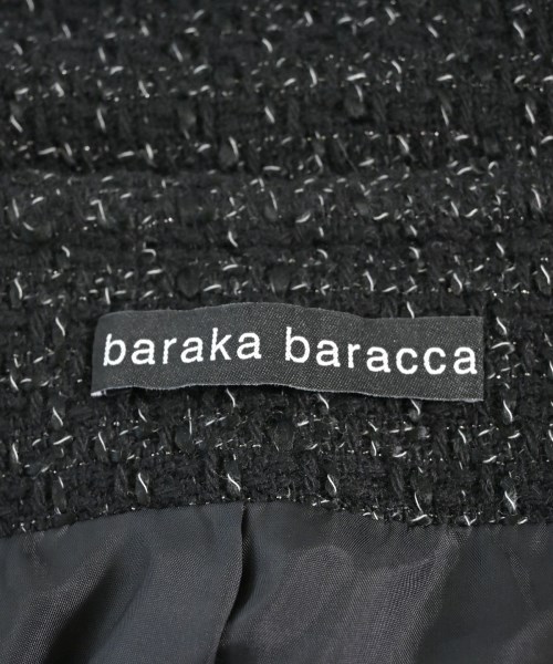 baraka baracca（バラカバラッカ）ノーカラージャケット 黒 サイズ:38(M位) レディース/2200614716023