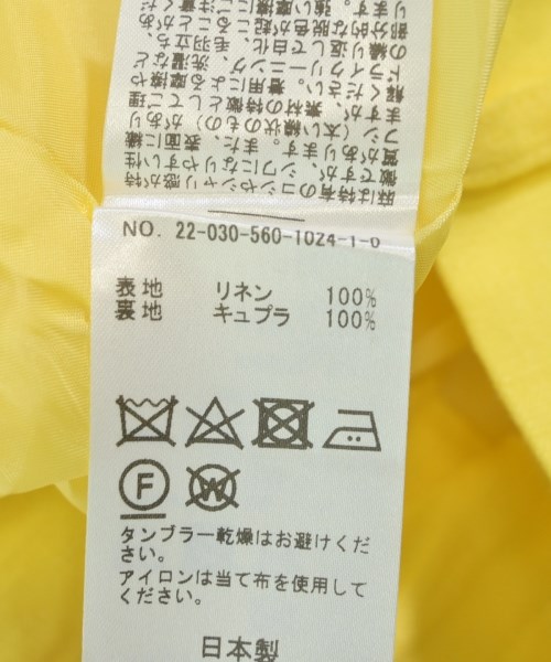 Lisiere（リジエール）スラックス 黄 サイズ:36(S位) レディース/2200619370121