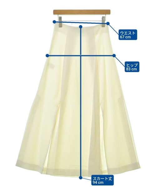 Lisiere（リジエール）ロング・マキシ丈スカート 白 サイズ:34(XS位) レディース/2200605026100