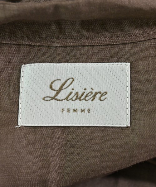 Lisiere（リジエール）シャツワンピース 茶 サイズ:F レディース/2200688186081