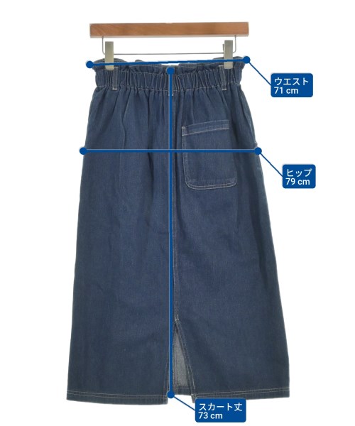 ehka sopo（エヘカソポ）ロング・マキシ丈スカート 紺 サイズ:F レディース/2200618005024