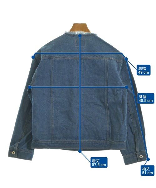 ehka sopo（エヘカソポ）デニムジャケット 青 サイズ:F レディース/2200628245038
