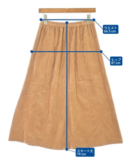 ehka sopo（エヘカソポ）ロング・マキシ丈スカート ベージュ サイズ:F レディース/2200642001115