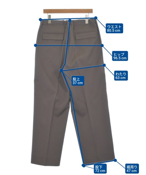 THE RERACS（ザリラクス）スラックス 茶 サイズ:48(L位) メンズ/2200622657059