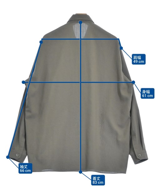 THE RERACS（ザリラクス）カジュアルシャツ グレー サイズ:48(L位) メンズ/2200632644032