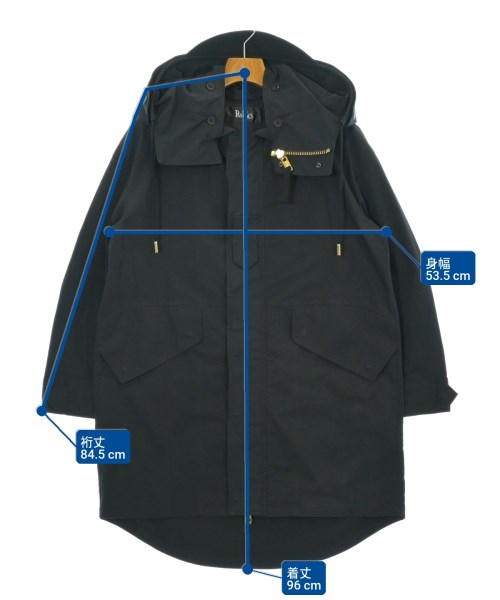 THE RERACS（ザリラクス）マウンテンパーカー 黒 サイズ:38(S位) メンズ/2200673702029