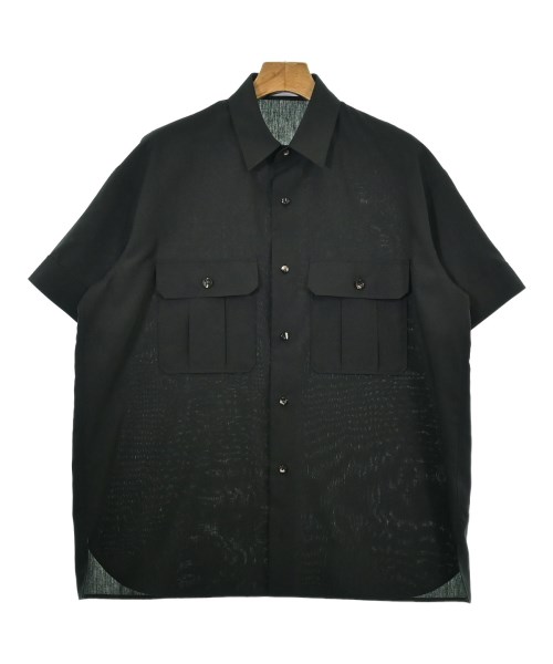 THE RERACS(ザリラクス)カジュアルシャツ 黒 サイズ:46(M位)/2200677497020