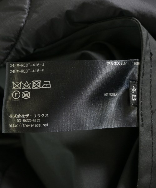 THE RERACS（ザリラクス）ステンカラーコート 黒 サイズ:48(L位) メンズ/2200701136017