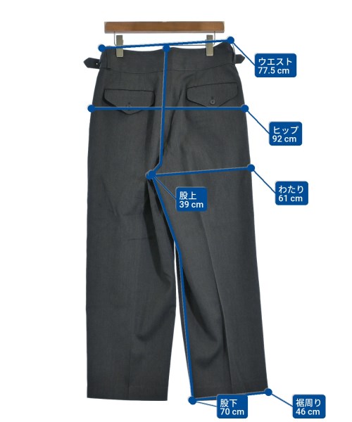 THE RERACS（ザリラクス）スラックス グレー サイズ:48(L位) メンズ/2200647220016