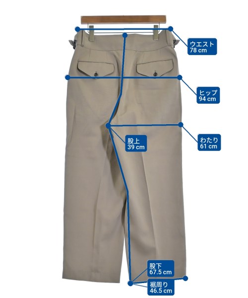 THE RERACS（ザリラクス）スラックス ベージュ サイズ:48(L位) メンズ/2200647220030