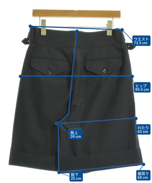 THE RERACS（ザリラクス）ショートパンツ 黒 サイズ:46(M位) メンズ/2200651602075