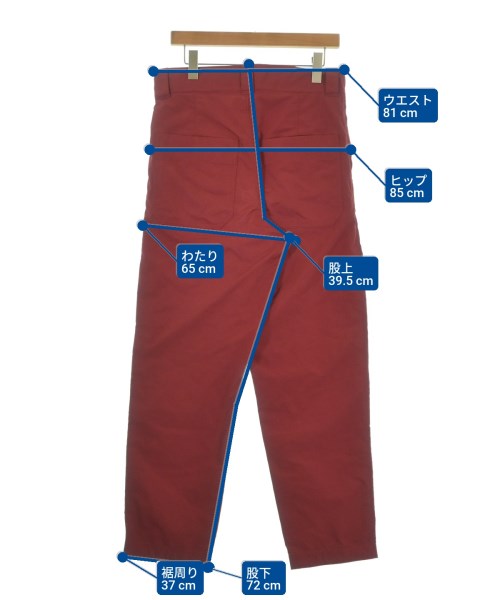 THE RERACS（ザリラクス）スラックス 赤 サイズ:46(M位) メンズ/2200663274017