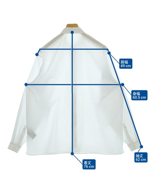 THE RERACS（ザリラクス）カジュアルシャツ 白 サイズ:46(M位) メンズ/2200669317015