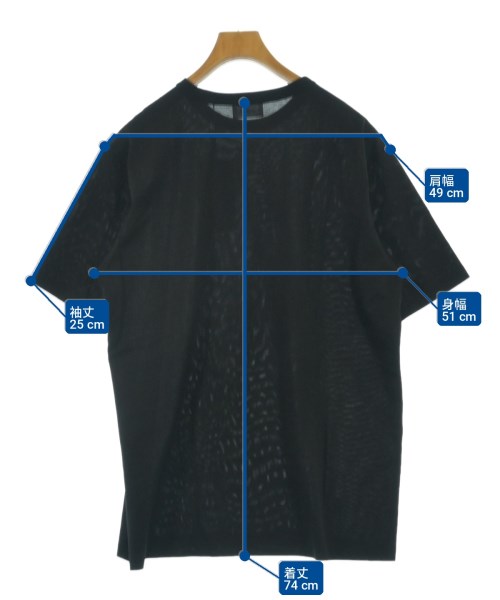 THE RERACS（ザリラクス）Tシャツ・カットソー 黒 サイズ:48(L位) メンズ/2200726753091