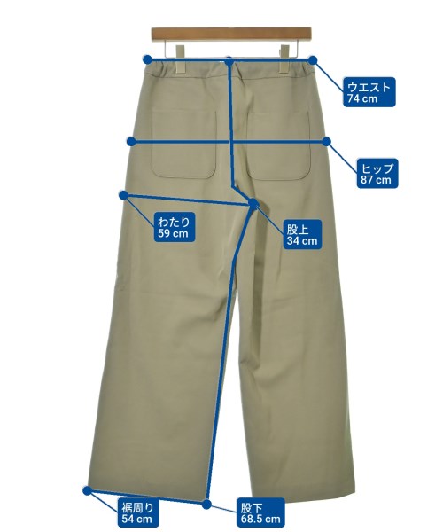 THE RERACS（ザリラクス）スラックス ベージュ サイズ:36(S位) レディース/2200627000072