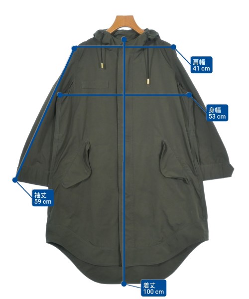 THE RERACS（ザリラクス）モッズコート 緑 サイズ:38(M位) レディース/2200642322111