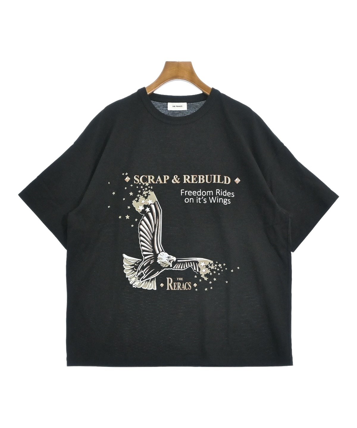 THE RERACS カジュアルシャツ レディース ザリラクス 中古　古着 THE RERACS（ザリラクス）Tシャツ・カットソー 黒 サイズ:F