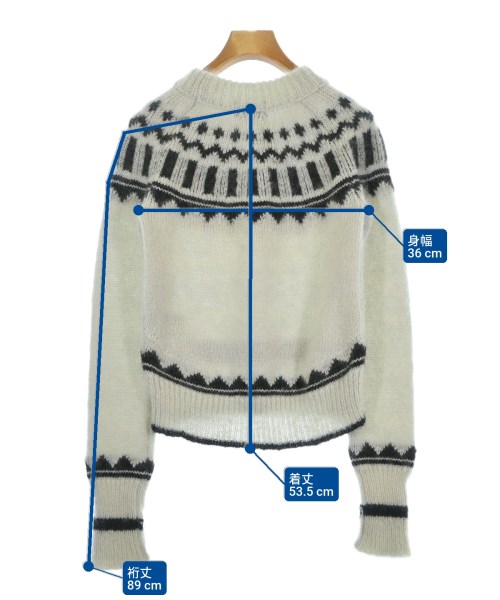 THE RERACS（ザリラクス）ニット・セーター 白 サイズ:36(S位) レディース/2200674194021