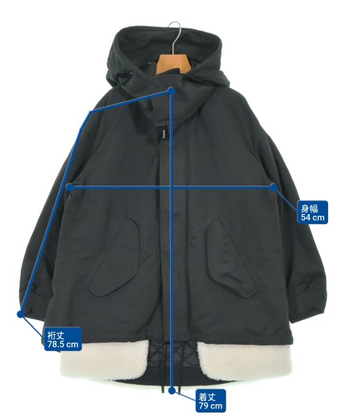 THE RERACS（ザリラクス）ミリタリーブルゾン 黒 サイズ:38(M位) レディース/2200656936038