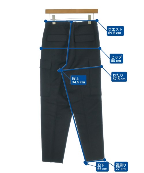 THE RERACS（ザリラクス）カーゴパンツ 黒 サイズ:38(M位) レディース/2200657422035