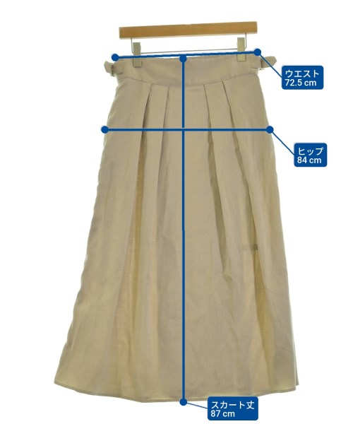 THE RERACS（ザリラクス）ロング・マキシ丈スカート ベージュ サイズ:36(S位) レディース/2200657940041