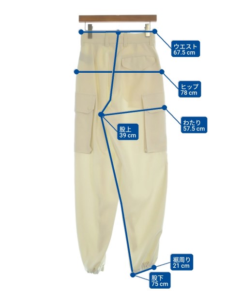 THE RERACS（ザリラクス）カーゴパンツ 白 サイズ:36(S位) レディース/2200636134522