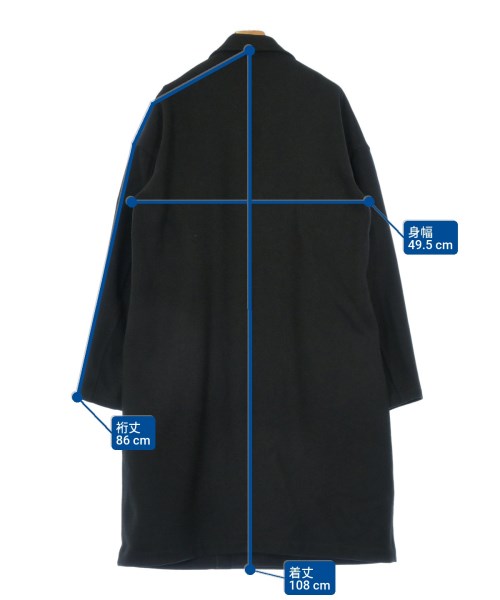 THE RERACS（ザリラクス）トレンチコート 黒 サイズ:46(XXL位) レディース/2200652906066