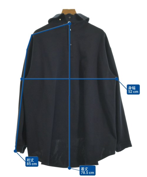 THE RERACS（ザリラクス）ブラウス 紺 サイズ:38(M位) レディース/2200662500063