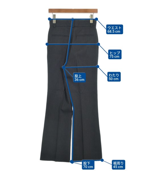 THE SHINZONE（ザシンゾーン）スラックス グレー サイズ:34(XS位) レディース/2200635486080