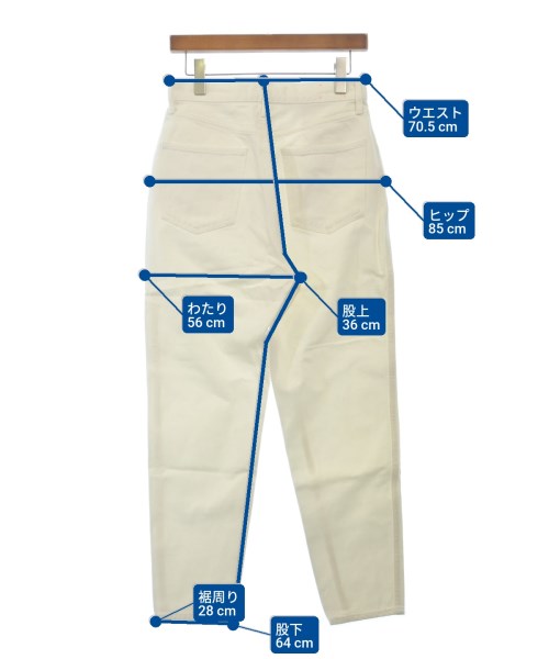 THE SHINZONE（ザシンゾーン）デニムパンツ 白 サイズ:36(S位) レディース/2200626668198