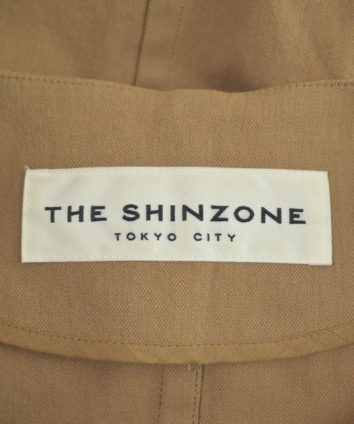 THE SHINZONE（ザシンゾーン）ノーカラージャケット 茶 サイズ:34(XS位) レディース/2200624241034