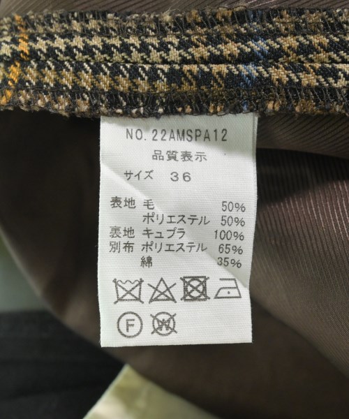 THE SHINZONE（ザシンゾーン）スラックス 茶 サイズ:36(S位) レディース/2200628715029