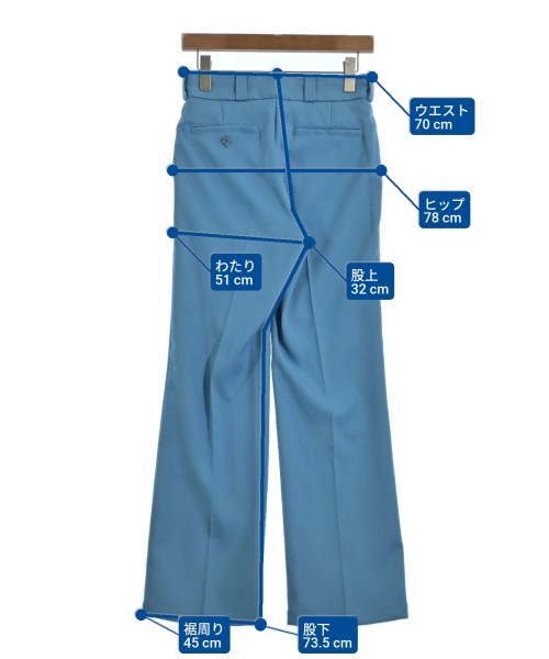 THE SHINZONE（ザシンゾーン）スラックス 青 サイズ:34(XS位) レディース/2200634095030