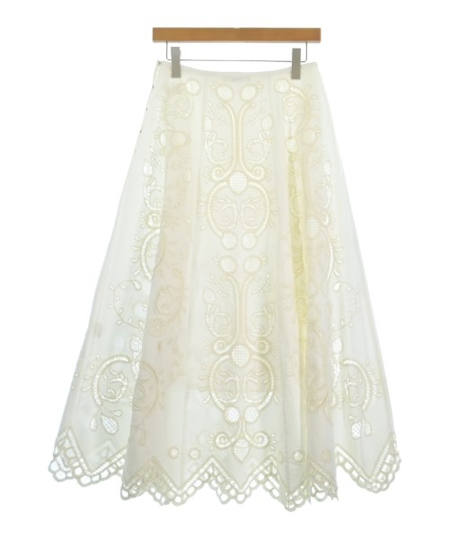 THE SHINZONE（ザシンゾーン）ロング・マキシ丈スカート 白 サイズ:36(S位) レディース/2200624182108