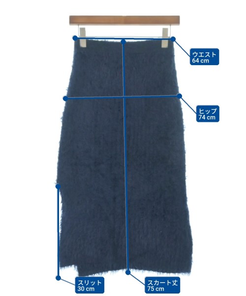 THE SHINZONE（ザシンゾーン）ロング・マキシ丈スカート 紺 サイズ:-(XS位) レディース/2200628081025