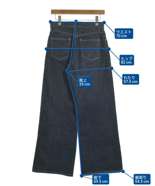 THE SHINZONE（ザシンゾーン）デニムパンツ 紺 サイズ:34(S位) レディース/2200633076146