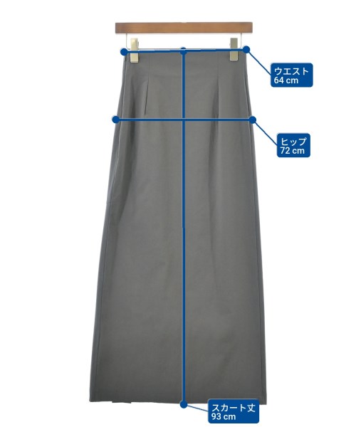 THE SHINZONE（ザシンゾーン）ロング・マキシ丈スカート グレー サイズ:M0(S位) レディース/2200668529082