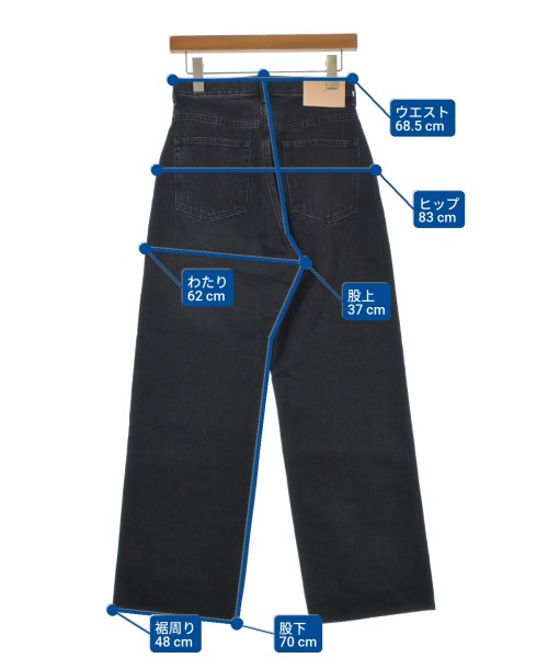 THE SHINZONE（ザシンゾーン）デニムパンツ 黒 サイズ:34(XS位) レディース/2200637632034