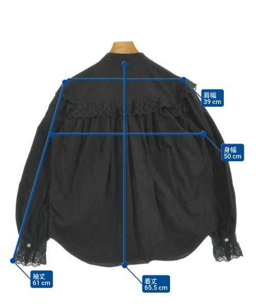 THE SHINZONE（ザシンゾーン）ブラウス 黒 サイズ:F レディース/2200655202028