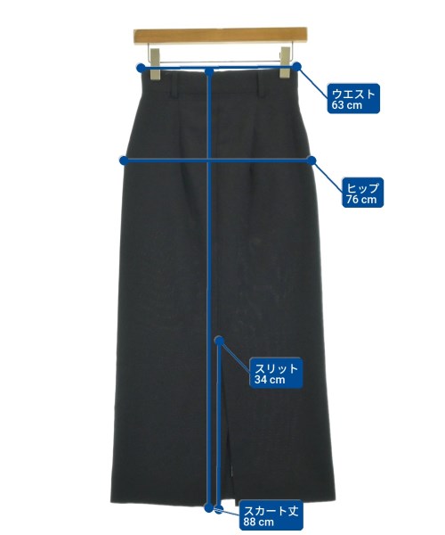 THE SHINZONE（ザシンゾーン）ロング・マキシ丈スカート 黒 サイズ:32(XXS位) レディース/2200656490073