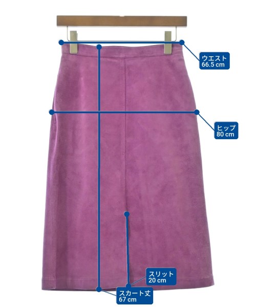 THE SHINZONE（ザシンゾーン）ひざ丈スカート 赤 サイズ:36(S位) レディース/2200645677010