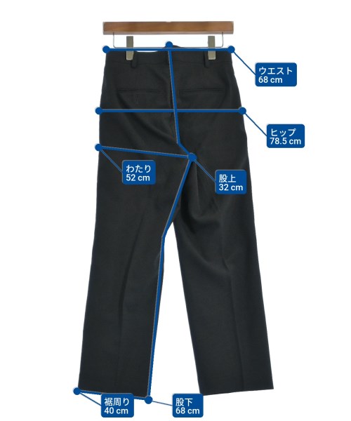 THE SHINZONE（ザシンゾーン）スラックス 黒 サイズ:0(XS位) レディース/2200609181041