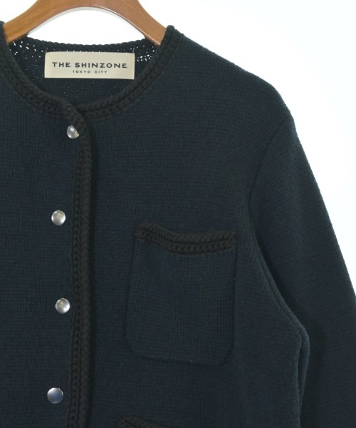 THE SHINZONE（ザシンゾーン）ノーカラージャケット 紺 サイズ:F レディース/2200661134078