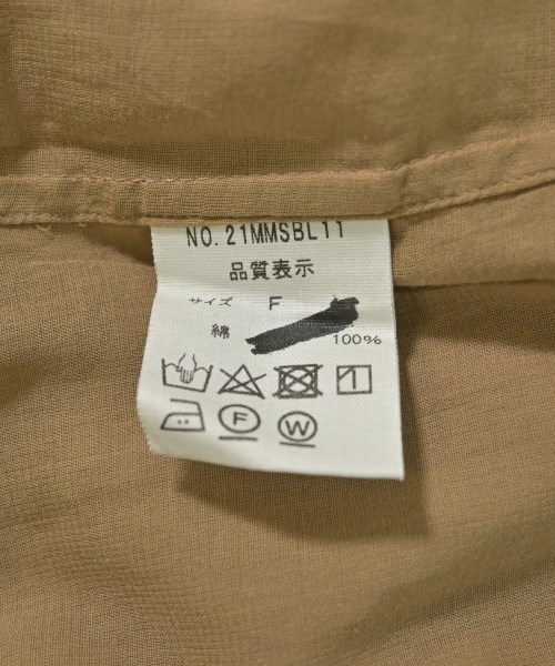 THE SHINZONE（ザシンゾーン）カジュアルシャツ ベージュ サイズ:F レディース/2200655333081