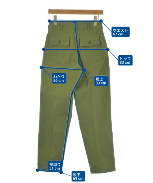 THE SHINZONE（ザシンゾーン）カーゴパンツ カーキ サイズ:34(XS位) レディース/2200669927016