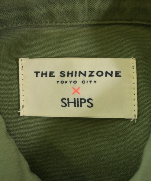 THE SHINZONE（ザシンゾーン）カジュアルシャツ カーキ サイズ:34(XS位) レディース/2200723003052