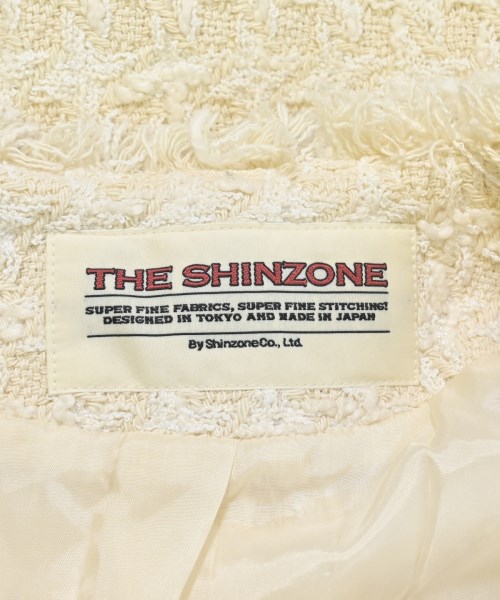 THE SHINZONE（ザシンゾーン）ノーカラージャケット 白 サイズ:34(XS位) レディース/2200679212041
