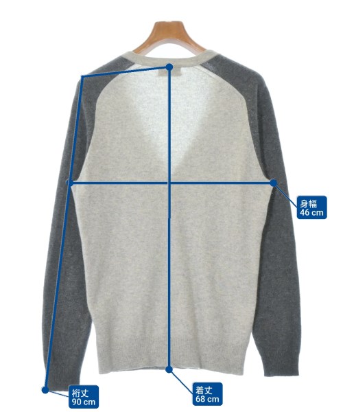 PRINGLE 1815（プリングル　エイティーンフィフティー）カーディガン グレー サイズ:38(M位) メンズ/2200637733311